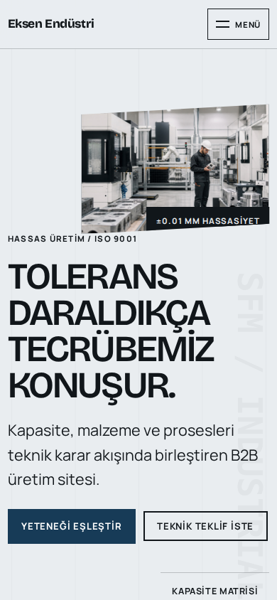Eksen Endüstri — Mobile view