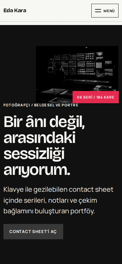Eda Kara — Mobile view